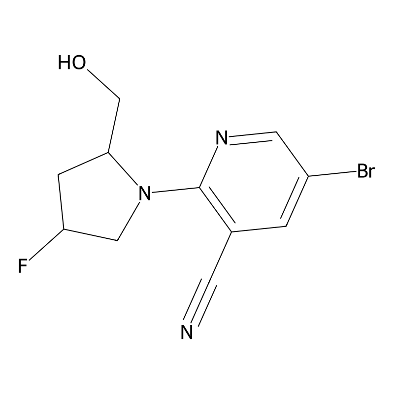 5-Bromo-2-[4-fluoro-2-(hydroxymethyl)pyrrolidin-1-...