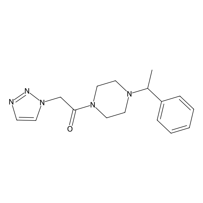 1-[4-(1-Phenylethyl)piperazin-1-yl]-2-(triazol-1-y...