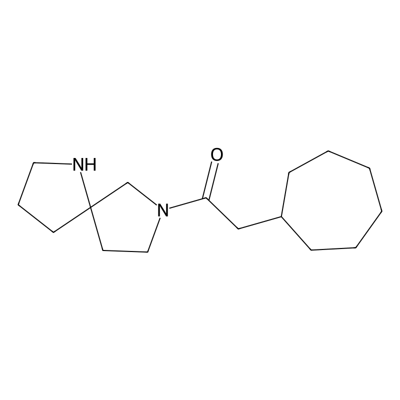 2-Cycloheptyl-1-(1,7-diazaspiro[4.4]nonan-7-yl)eth...
