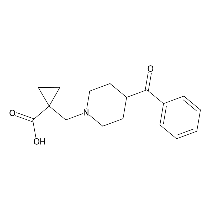 1-[(4-Benzoylpiperidin-1-yl)methyl]cyclopropane-1-...
