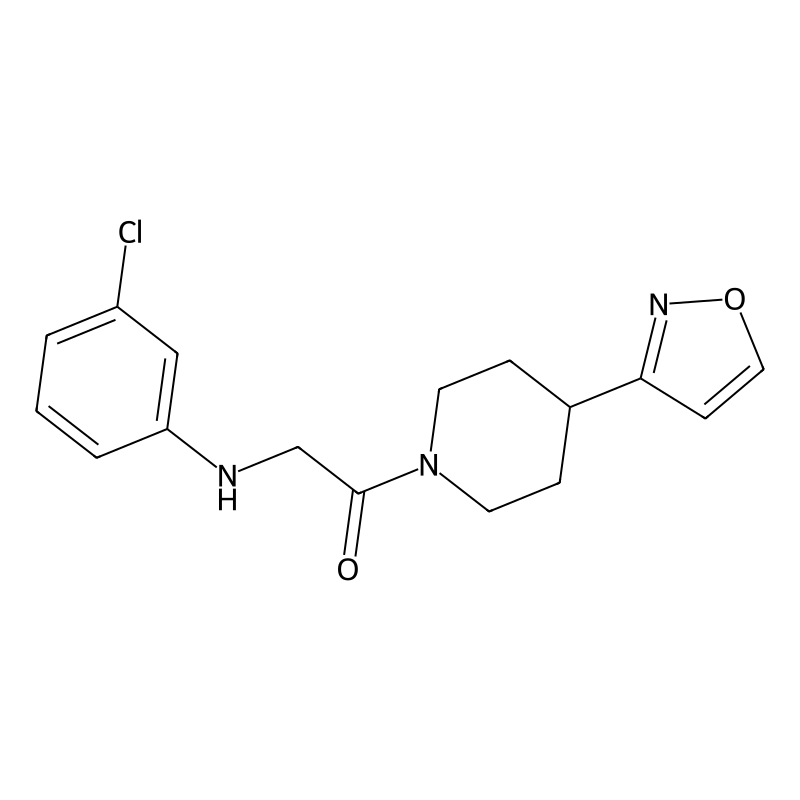 2-(3-Chloroanilino)-1-[4-(1,2-oxazol-3-yl)piperidi...