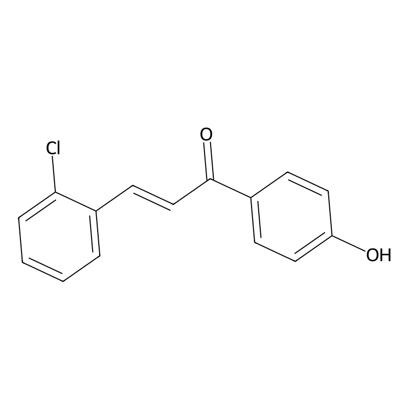 (2E)-3-(2-chlorophenyl)-1-(4-hydroxyphenyl)prop-2-...