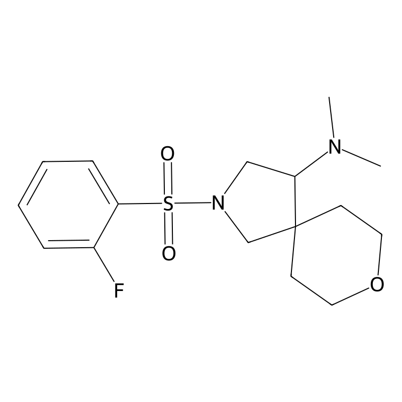 2-(2-fluorophenyl)sulfonyl-N,N-dimethyl-8-oxa-2-az...