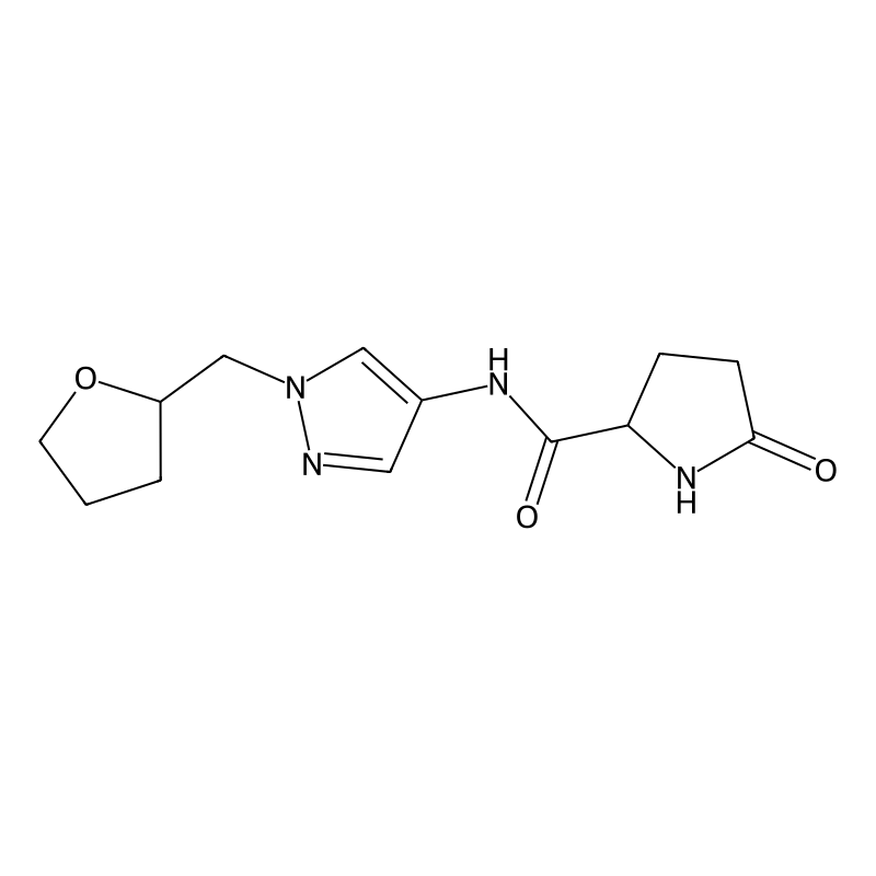 5-oxo-N-[1-(oxolan-2-ylmethyl)pyrazol-4-yl]pyrroli...