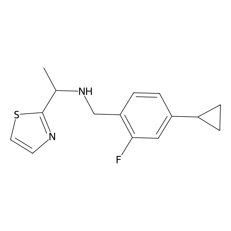 N-[(4-cyclopropyl-2-fluorophenyl)methyl]-1-(1,3-th...