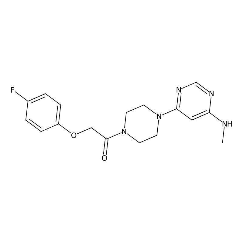 2-(4-Fluorophenoxy)-1-[4-[6-(methylamino)pyrimidin...