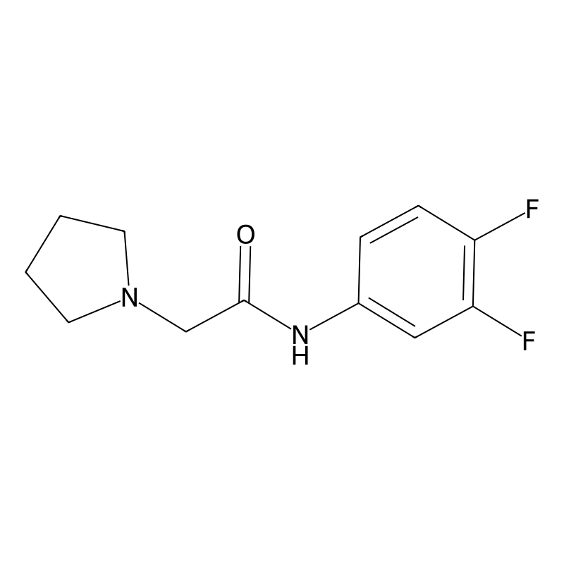 N-(3,4-difluorophenyl)-2-pyrrolidin-1-ylacetamide