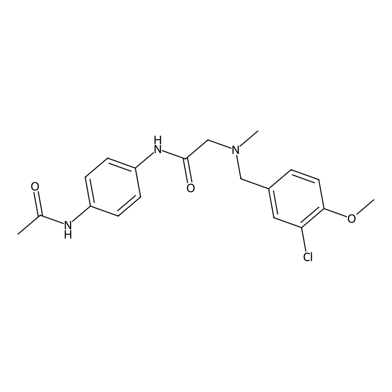 N-(4-acetamidophenyl)-2-[(3-chloro-4-methoxyphenyl...