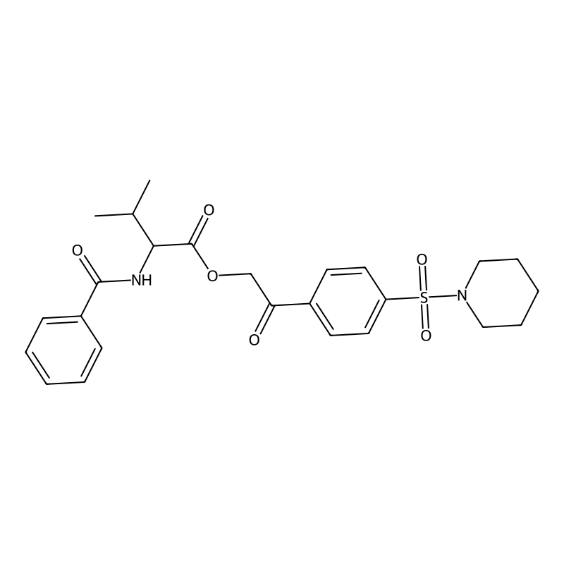 [2-Oxo-2-(4-piperidin-1-ylsulfonylphenyl)ethyl] 2-...
