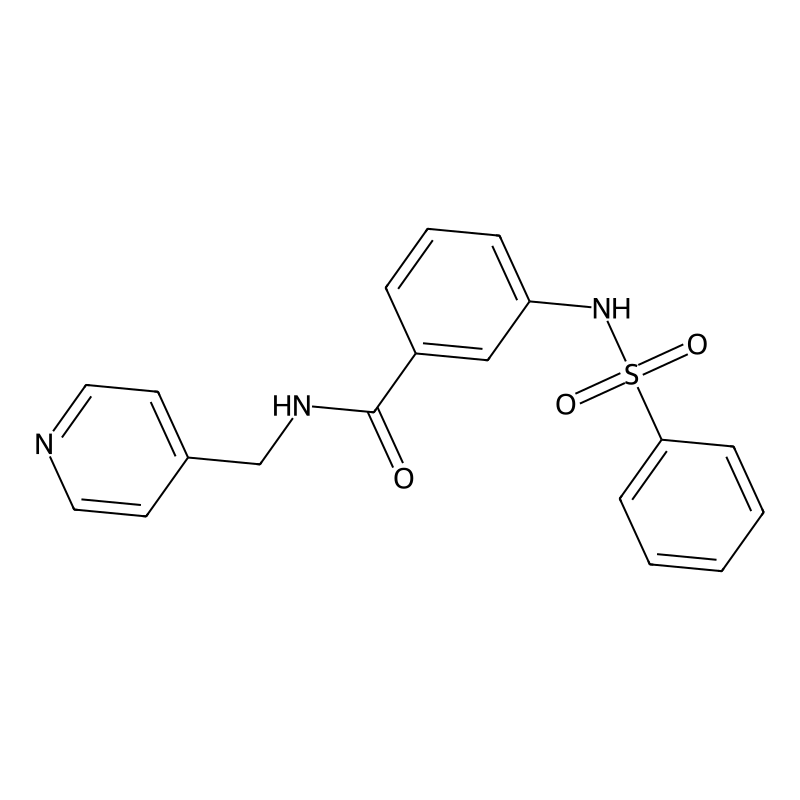 3-(benzenesulfonamido)-N-(pyridin-4-ylmethyl)benza...