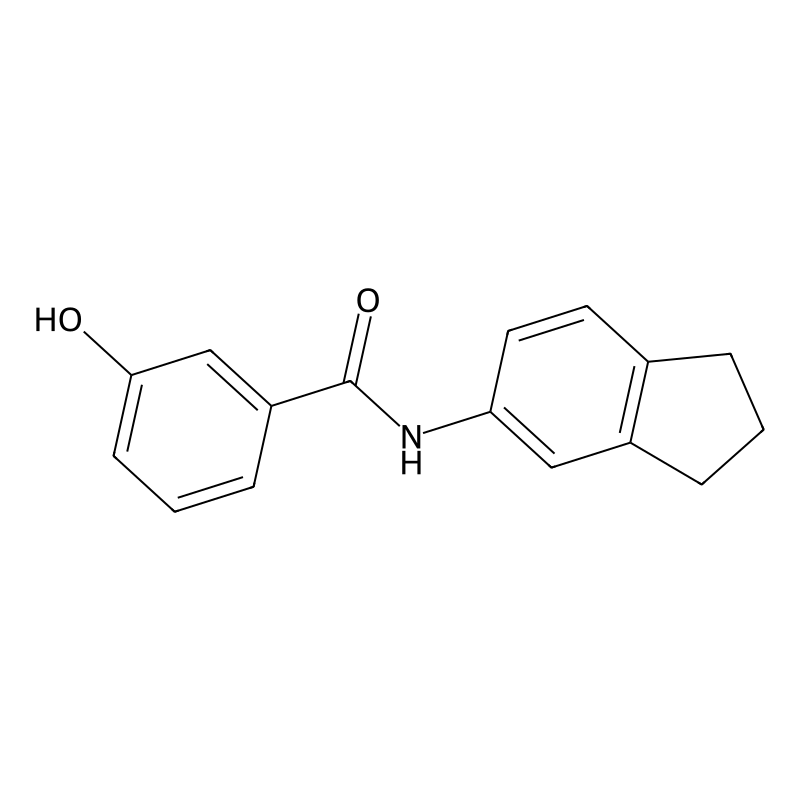 N-(2,3-dihydro-1H-inden-5-yl)-3-hydroxybenzamide