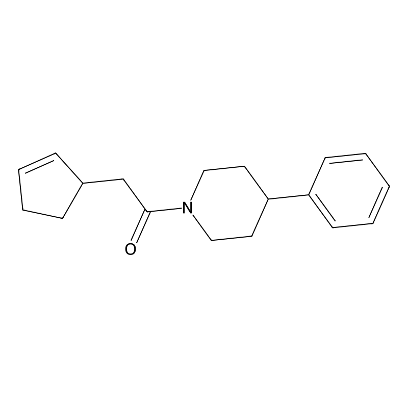2-Cyclopent-2-en-1-yl-1-(4-phenylpiperidin-1-yl)et...