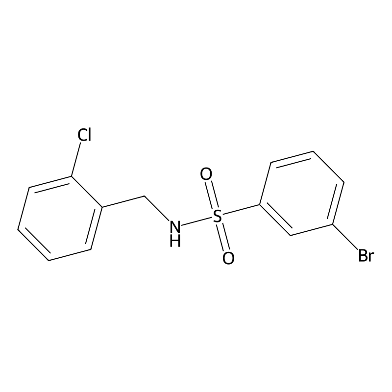 3-bromo-N-[(2-chlorophenyl)methyl]benzenesulfonami...