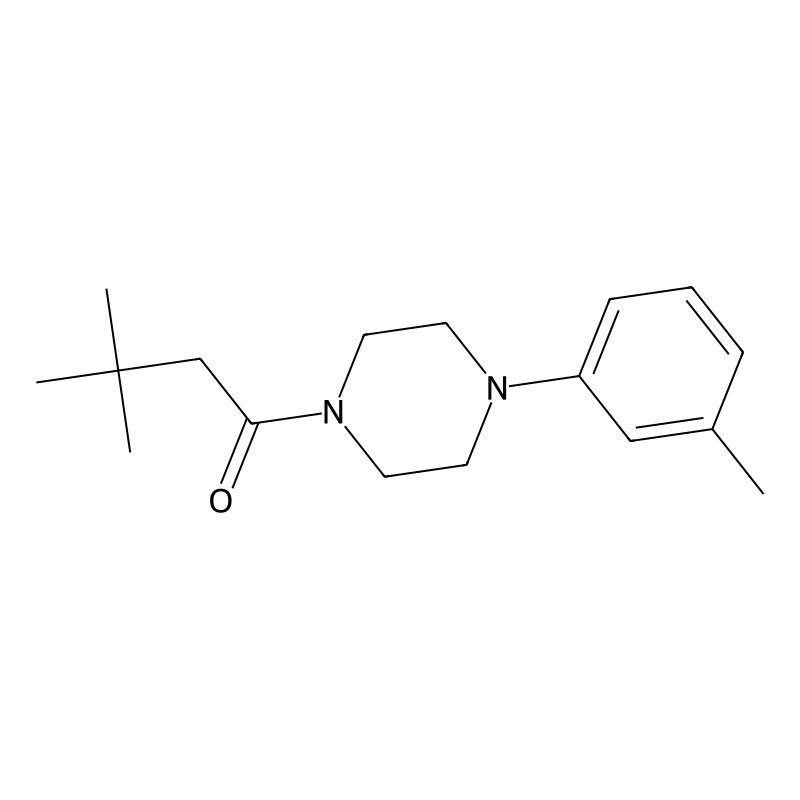 3,3-Dimethyl-1-[4-(3-methylphenyl)piperazin-1-yl]b...