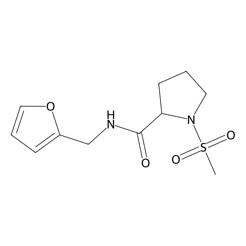 N-(furan-2-ylmethyl)-1-methylsulfonylpyrrolidine-2...