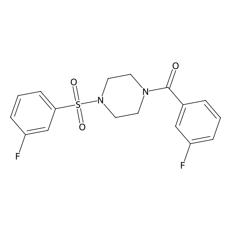 (3-Fluorophenyl)-[4-(3-fluorophenyl)sulfonylpipera...