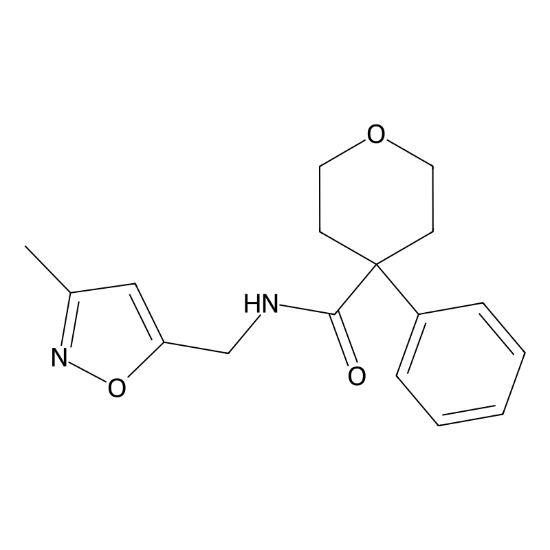 N-[(3-methyl-1,2-oxazol-5-yl)methyl]-4-phenyloxane...