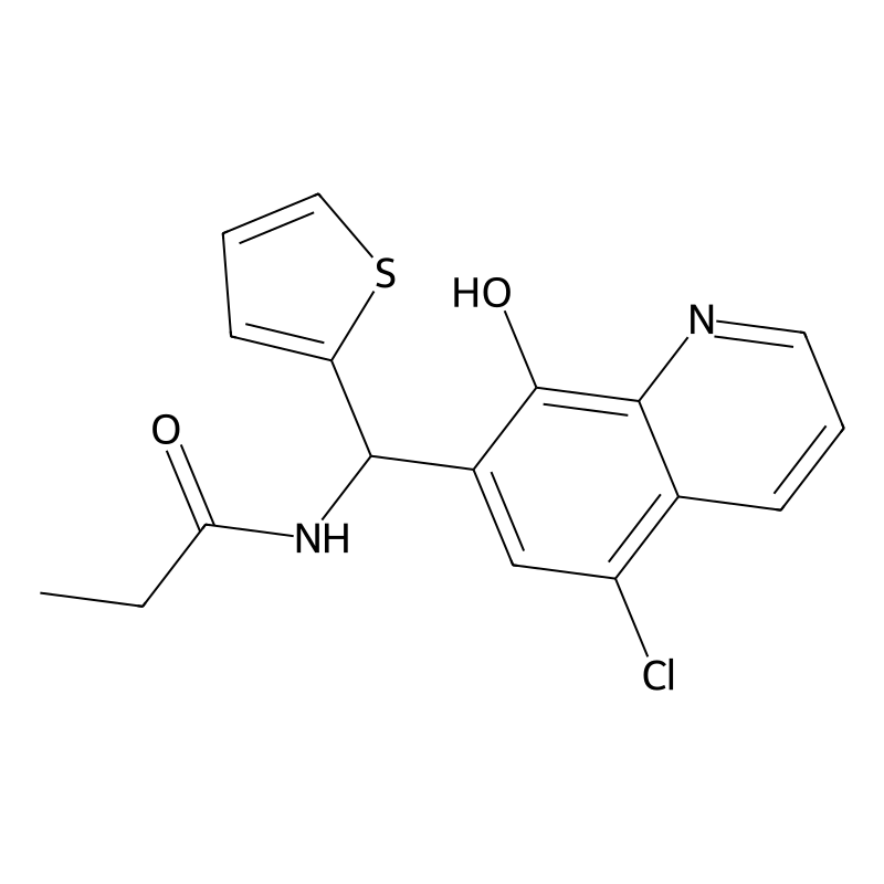 N-[(5-chloro-8-hydroxyquinolin-7-yl)-thiophen-2-yl...
