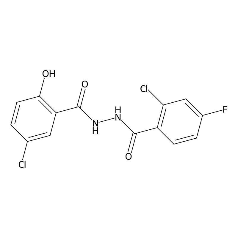 2-chloro-N'-(5-chloro-2-hydroxybenzoyl)-4-fluorobe...