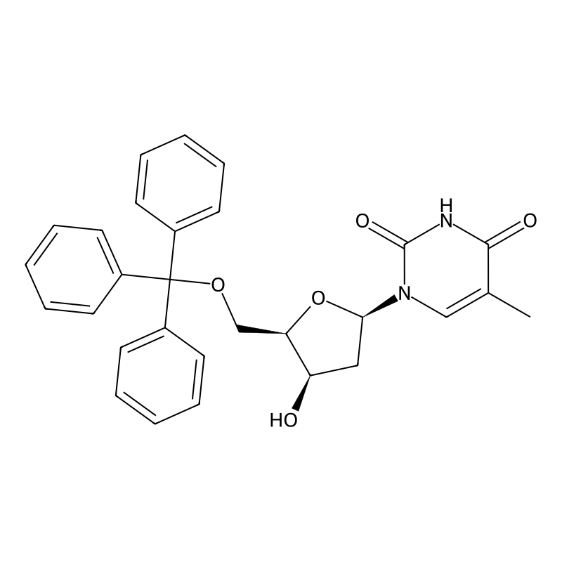 1-(2-deoxy-5-O-trityl-beta-D-threopentofuranosyl)thymine