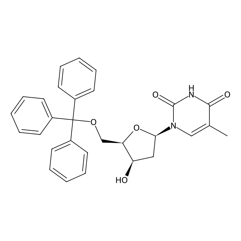 1-(2-deoxy-5-O-trityl-beta-D-threopentofuranosyl)t...