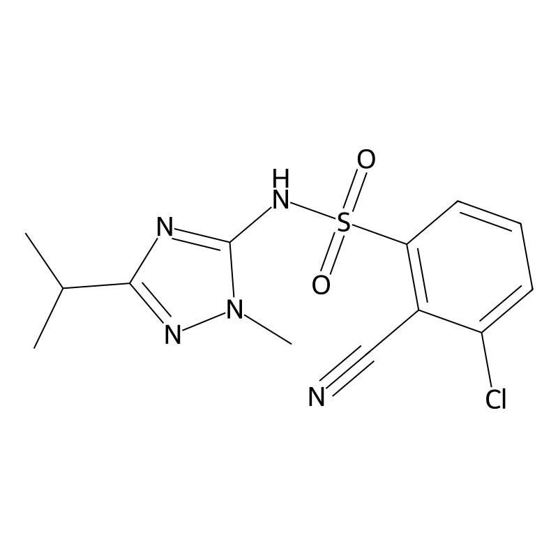3-chloro-2-cyano-N-(2-methyl-5-propan-2-yl-1,2,4-t...