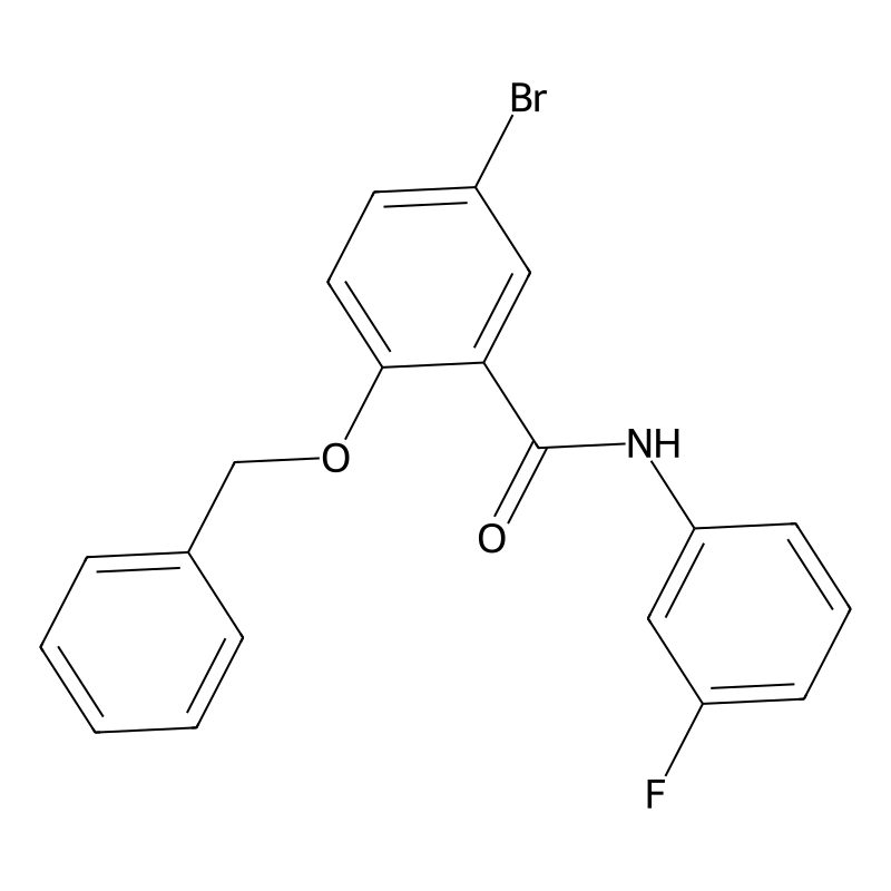 5-Bromo-N-(3-fluorophenyl)-2-[(phenylmethyl)oxy]be...
