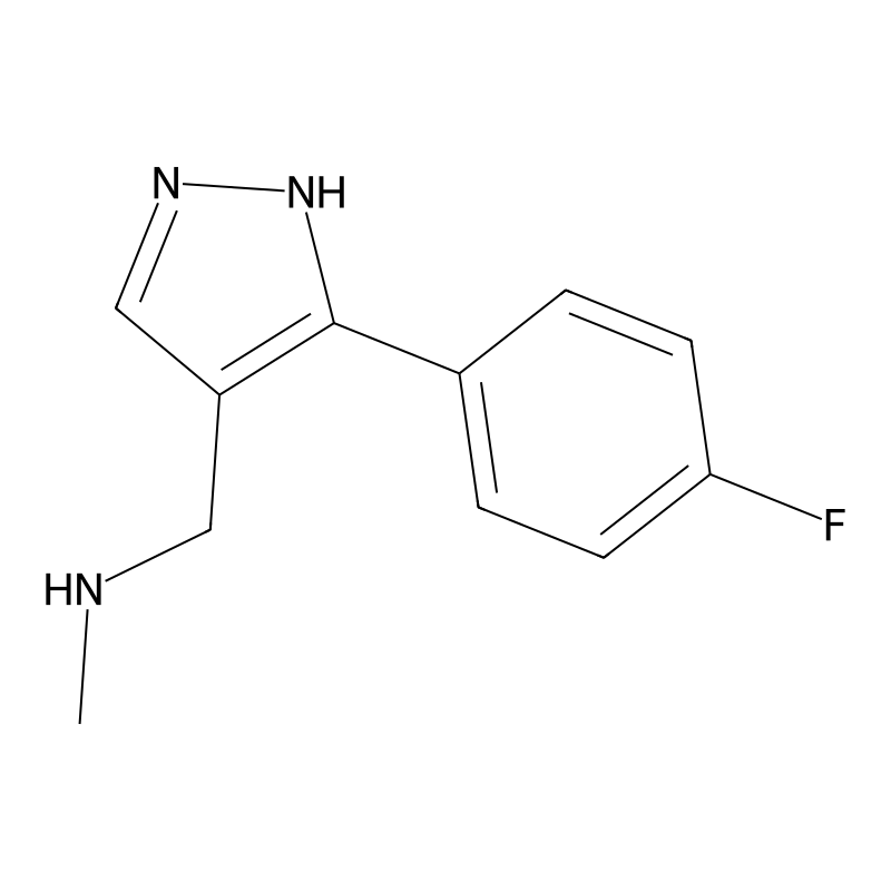 1-[5-(4-fluorophenyl)-1H-pyrazol-4-yl]-N-methylmet...