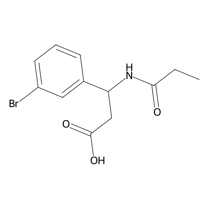 3-(3-Bromophenyl)-3-(propanoylamino)propanoic acid