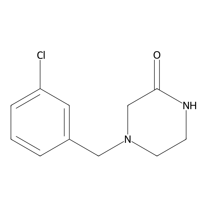 4-[(3-Chlorophenyl)methyl]piperazin-2-one