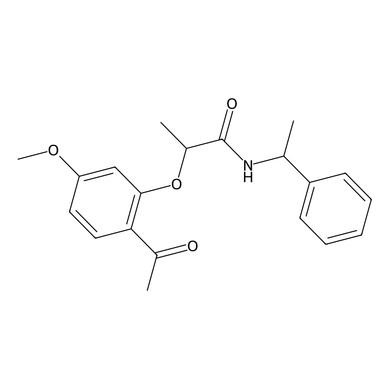 2-(2-acetyl-5-methoxyphenoxy)-N-(1-phenylethyl)pro...