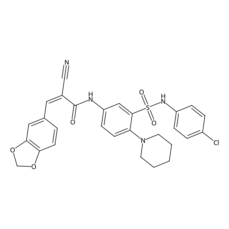 (Z)-3-(1,3-benzodioxol-5-yl)-N-[3-[(4-chlorophenyl...