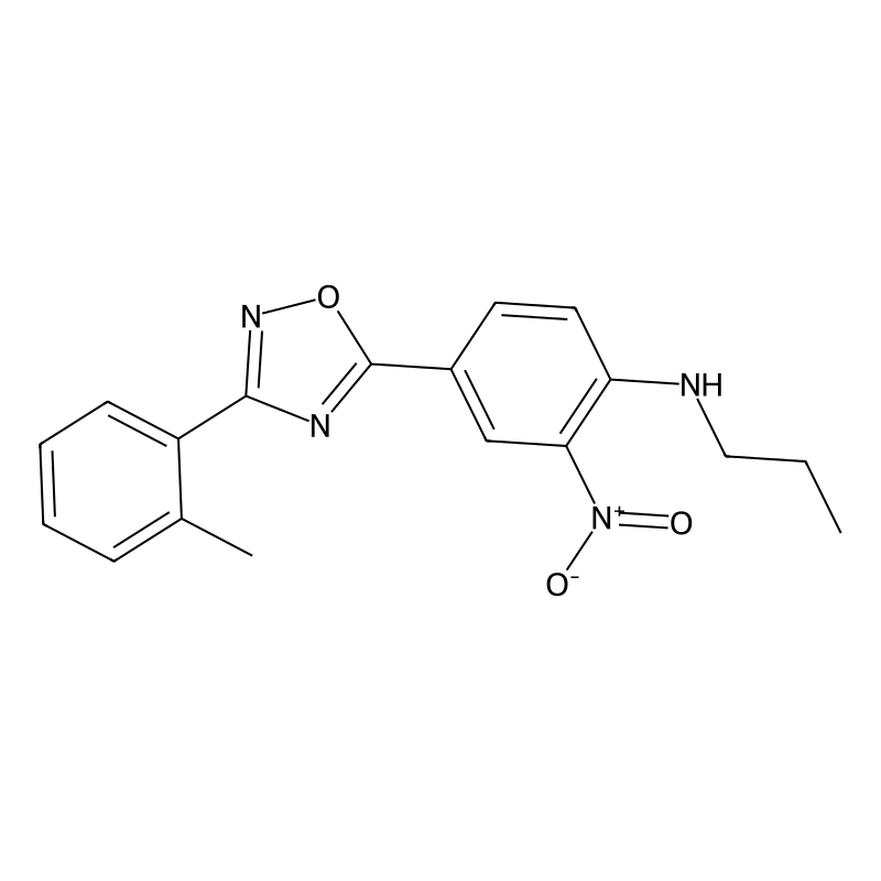 4-[3-(2-methylphenyl)-1,2,4-oxadiazol-5-yl]-2-nitr...