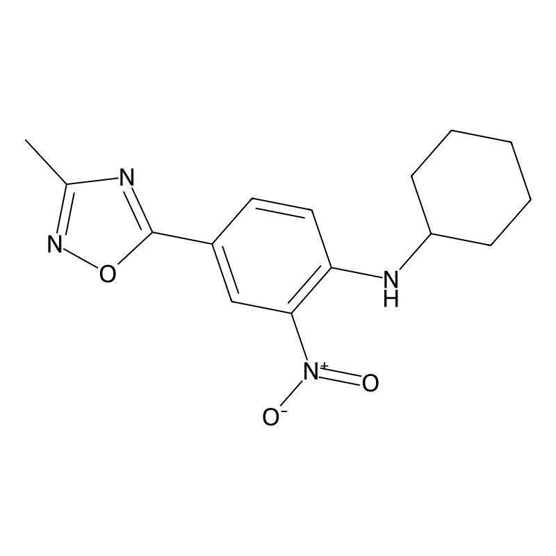 N-cyclohexyl-4-(3-methyl-1,2,4-oxadiazol-5-yl)-2-n...
