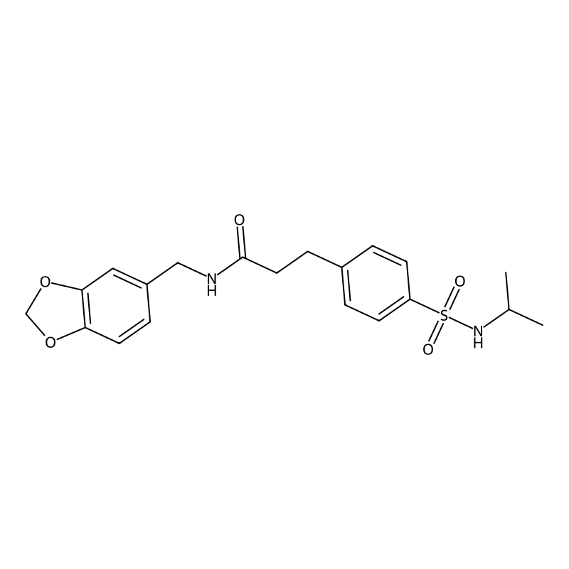 N-(benzo[d][1,3]dioxol-5-ylmethyl)-3-(4-(N-isoprop...