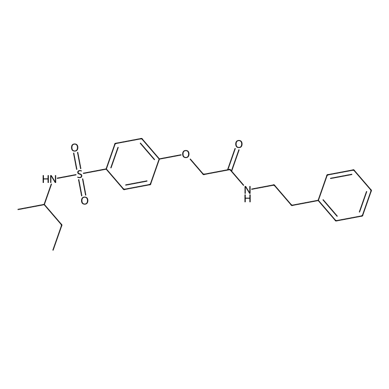 2-[4-(butan-2-ylsulfamoyl)phenoxy]-N-(2-phenylethy...