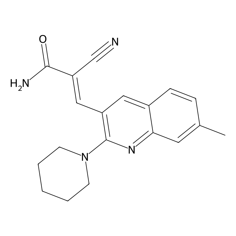 (E)-2-cyano-3-(7-methyl-2-(piperidin-1-yl)quinolin...