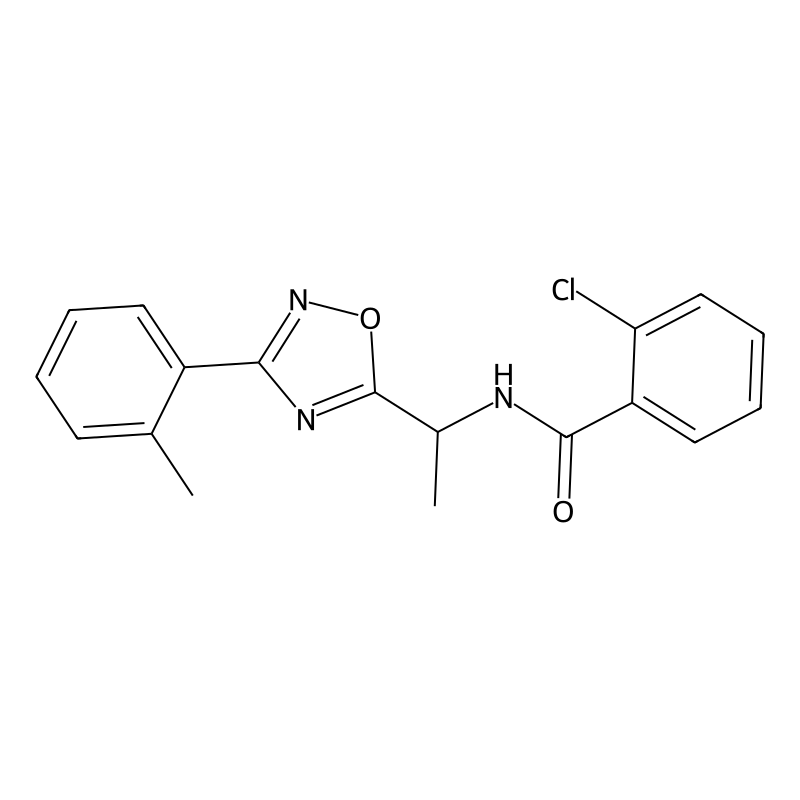 2-chloro-N-[1-[3-(2-methylphenyl)-1,2,4-oxadiazol-...