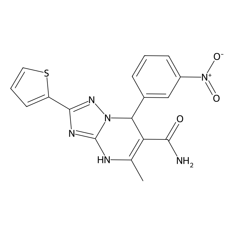 5-methyl-7-(3-nitrophenyl)-2-(thiophen-2-yl)-4H,7H...