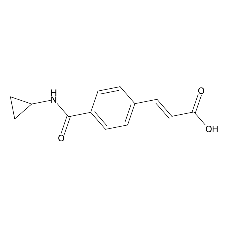 3-[4-(Cyclopropylcarbamoyl)phenyl]prop-2-enoic aci...