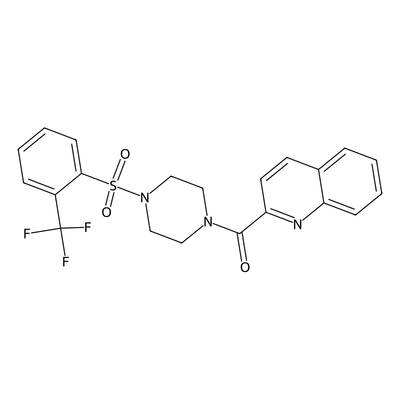 Quinolin-2-yl(4-((2-(trifluoromethyl)phenyl)sulfon...