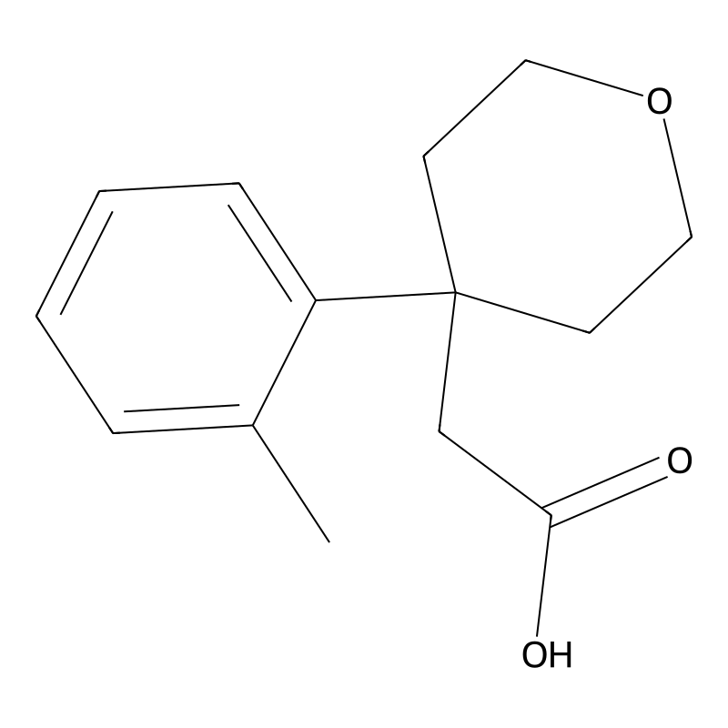 2-(4-o-Tolyl-tetrahydro-2H-pyran-4-yl)acetic acid