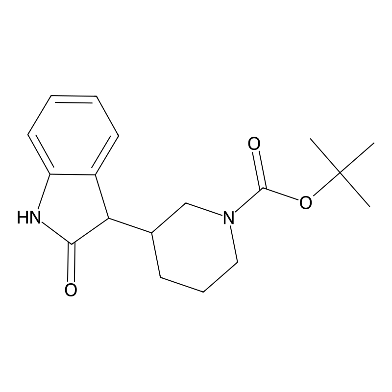 tert-Butyl 3-(2-oxoindolin-3-yl)piperidine-1-carbo...