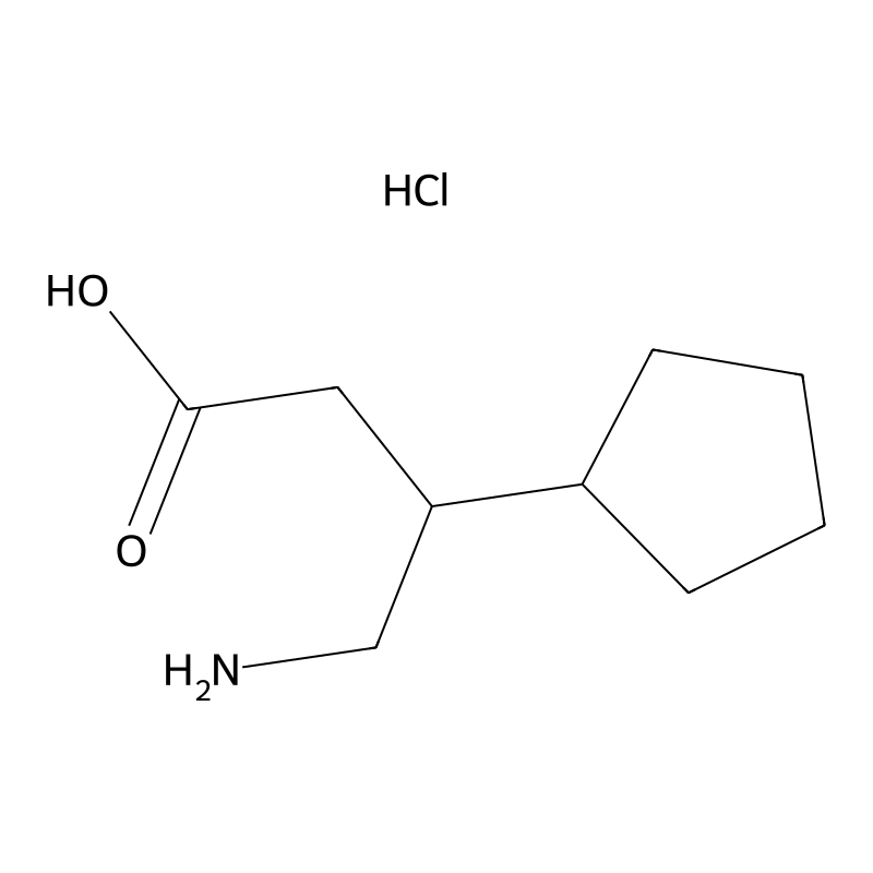 4-Amino-3-cyclopentylbutanoic acid hydrochloride