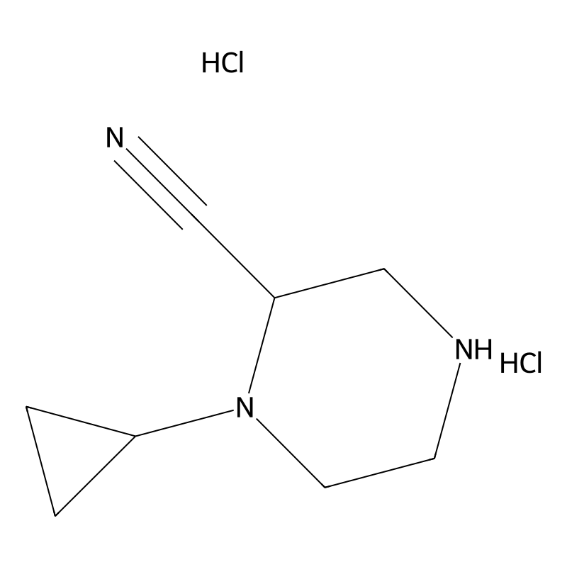 1-Cyclopropylpiperazine-2-carbonitrile dihydrochlo...