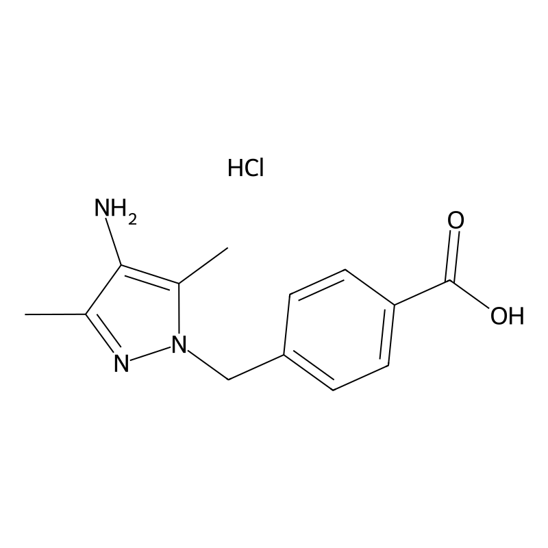 4-[(4-Amino-3,5-dimethyl-1H-pyrazol-1-yl)methyl]be...