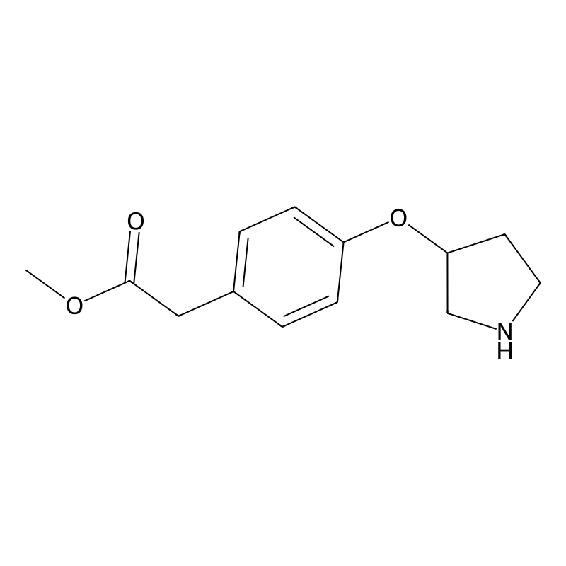 Methyl 2-[4-(3-pyrrolidinyloxy)phenyl]acetate