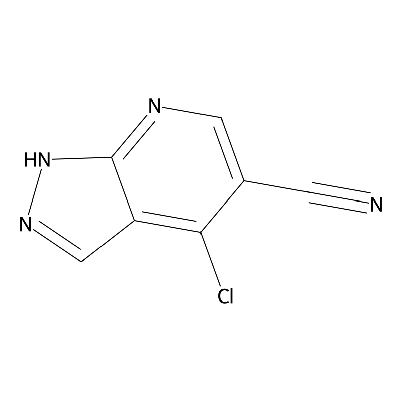 4-Chloro-1H-pyrazolo[3,4-b]pyridine-5-carbonitrile