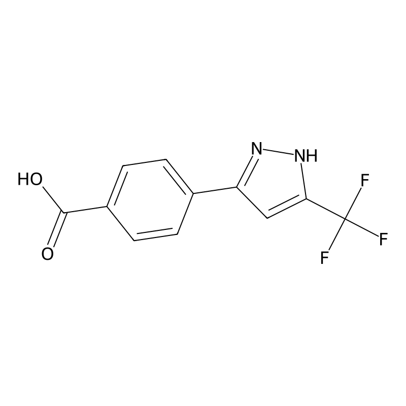4-[3-(Trifluoromethyl)-1H-pyrazol-5-yl]benzoic aci...