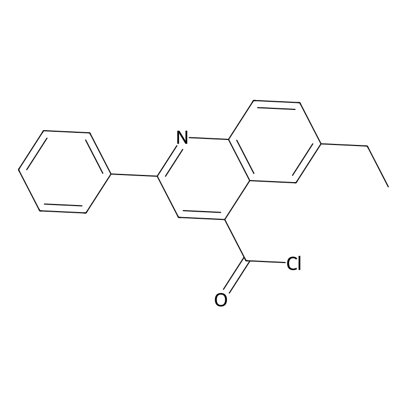 6-Ethyl-2-phenylquinoline-4-carbonyl chloride